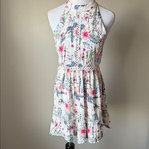 Sunday Mi Amor Floral Halter Mini Dress